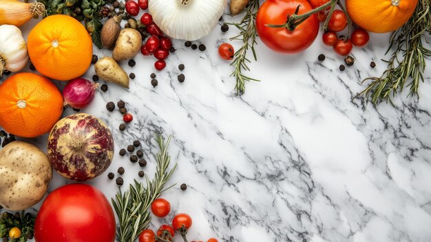 Ingrediente proaspete aranjate